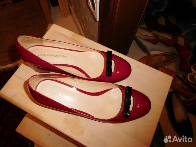 Туфли Carlo Pazolini бордо лакированные