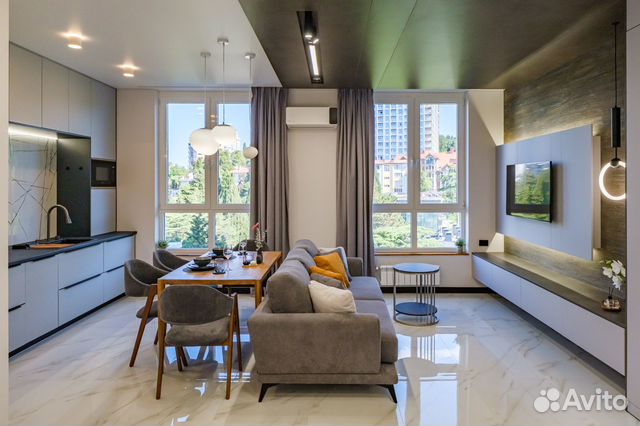

Квартира-студия, 42 м², 2 кровати