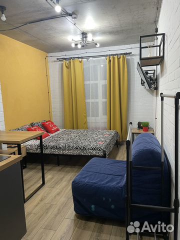 

Квартира-студия, 30 м², 2 кровати
