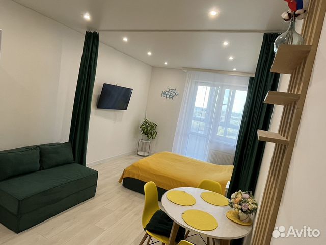 

Квартира-студия, 33 м², 2 кровати