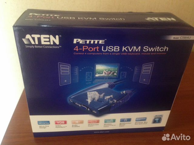 KVM переключатель aten CS64U