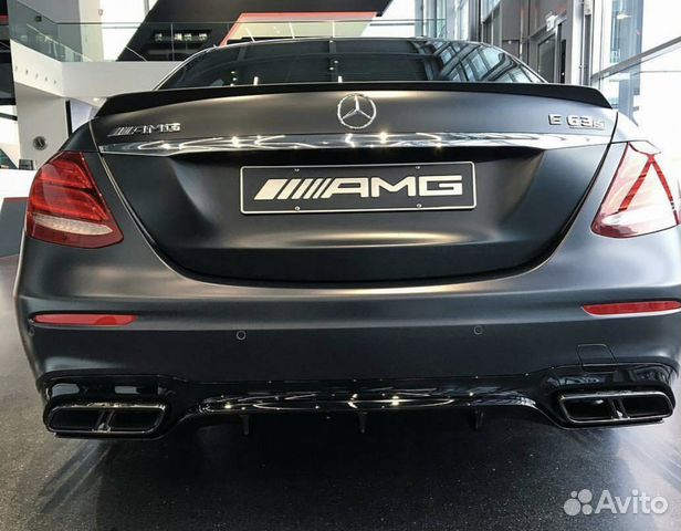 Mercedes W213 - насадки спорт выхлоп 6.3 AMG S