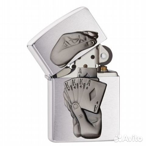 Zippo 29396 - Карточный Full House 3D Zippo 29396 - Карточный Full House 3D