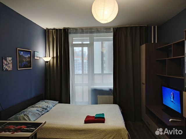 

Квартира-студия, 27 м², 2 кровати