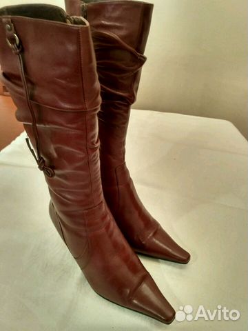 Сапоги кожаные, размер 36,5 Сапоги кожаные, размер 36,5