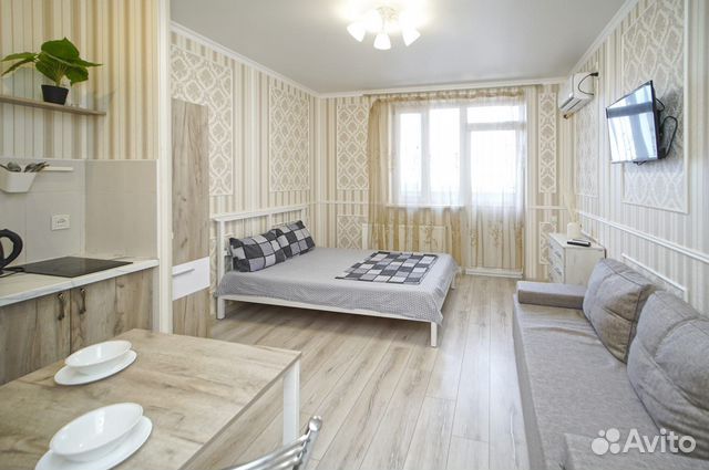

Квартира-студия, 27 м², 2 кровати