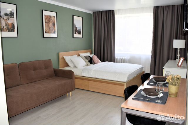 

Квартира-студия, 30 м², 2 кровати