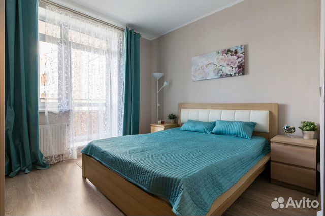 

1-к. квартира, 45 м², 2 кровати