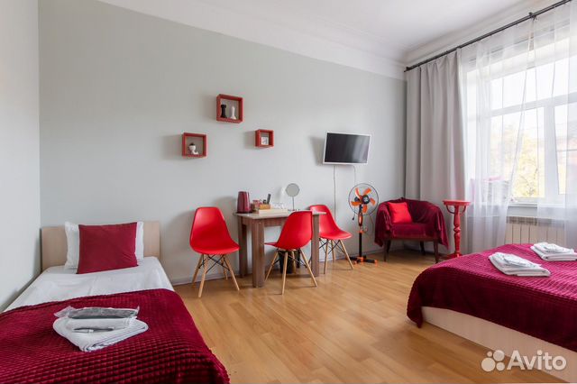 

1-к. квартира, 18 м², 3 кровати