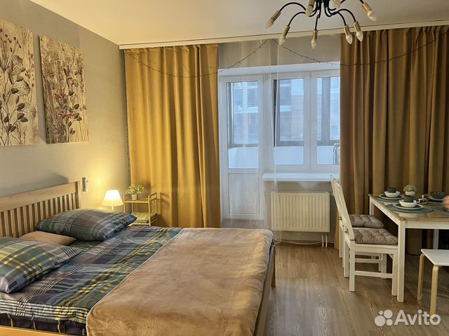 

Квартира-студия, 28 м², 3 кровати