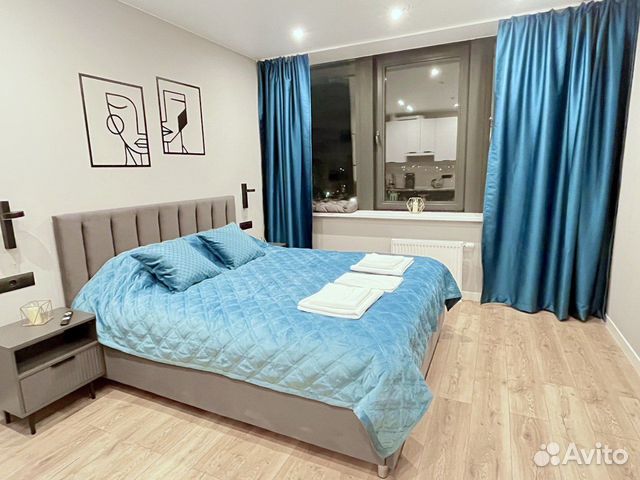 

Квартира-студия, 21,5 м², 2 кровати