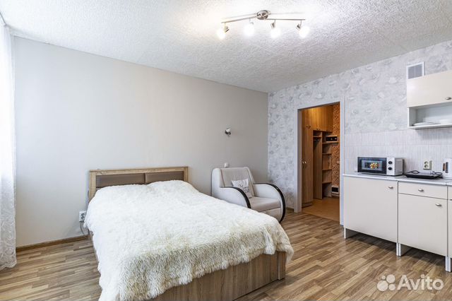 

Квартира-студия, 28 м², 2 кровати