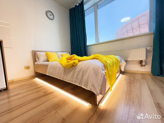

Квартира-студия, 28 м², 2 кровати
