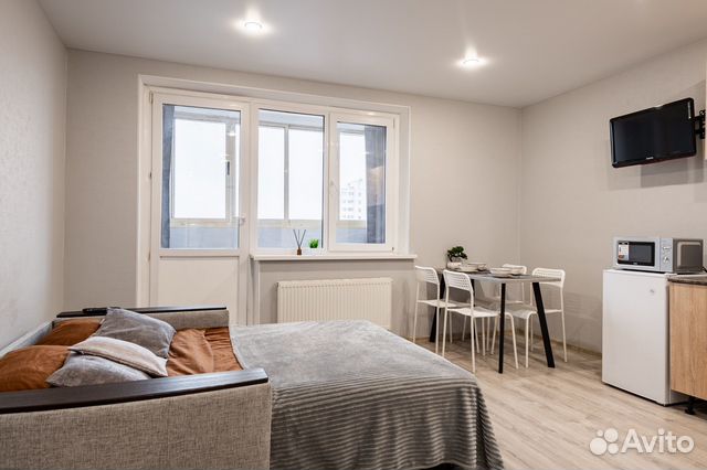 

Квартира-студия, 28 м², 2 кровати