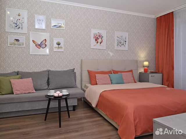 

1-к. квартира, 37 м², 2 кровати