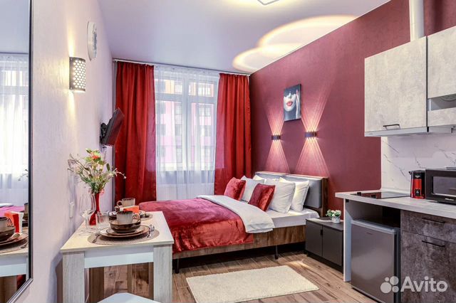 

Квартира-студия, 17 м², 1 кровать
