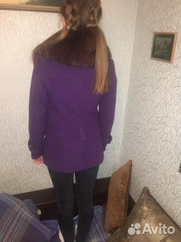 Пальто с мехом песца