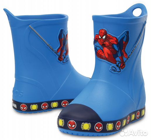 Сапоги резиновые Crocs Bump It Spiderman Rain 25 р Сапоги резиновые Crocs Bump It Spiderman Rain 25 р