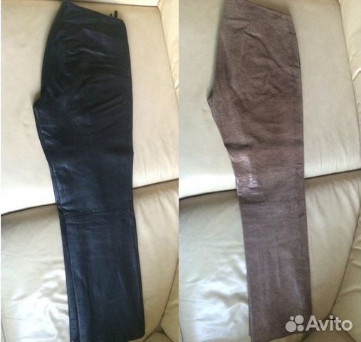 Кожаные брюки 2 пары р.36 (44) Кожаные брюки 2 пары р.36 (44)