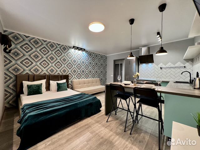 

Квартира-студия, 44 м², 2 кровати