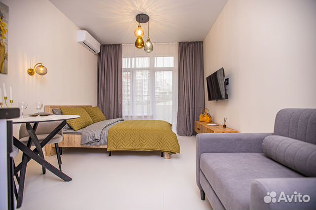 

Квартира-студия, 24 м², 2 кровати