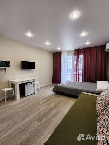 

Квартира-студия, 28 м², 2 кровати