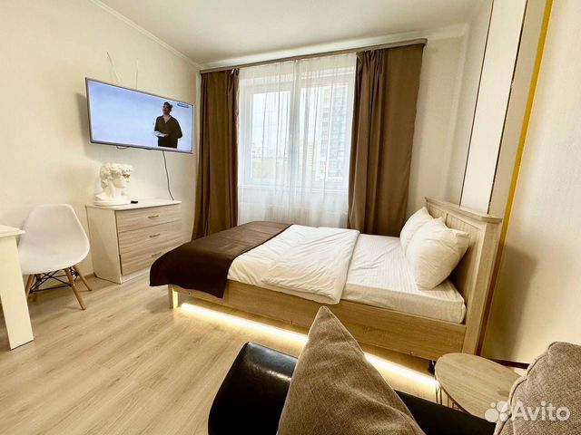 

Квартира-студия, 33 м², 2 кровати
