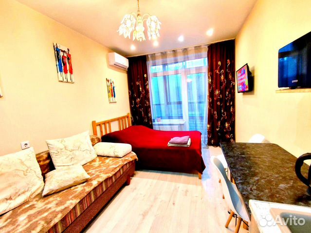 

Квартира-студия, 25 м², 2 кровати