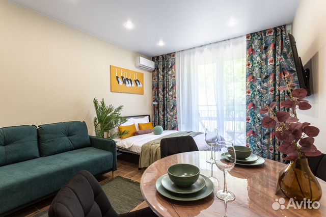

Квартира-студия, 30 м², 2 кровати