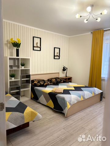 

1-к. квартира, 45 м², 2 кровати