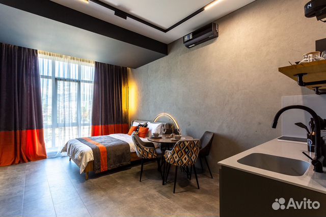 

Квартира-студия, 40 м², 2 кровати