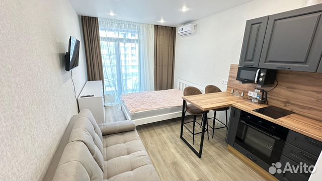 

Квартира-студия, 23 м², 2 кровати