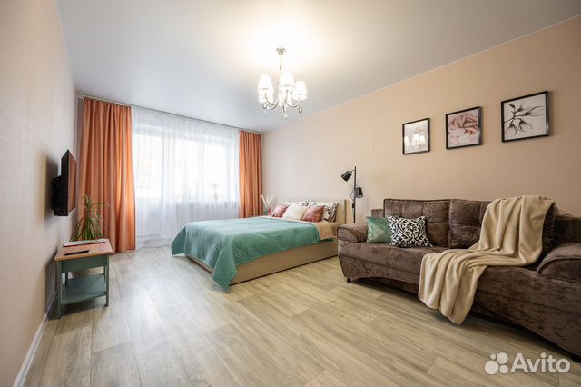 

1-к. квартира, 42 м², 2 кровати