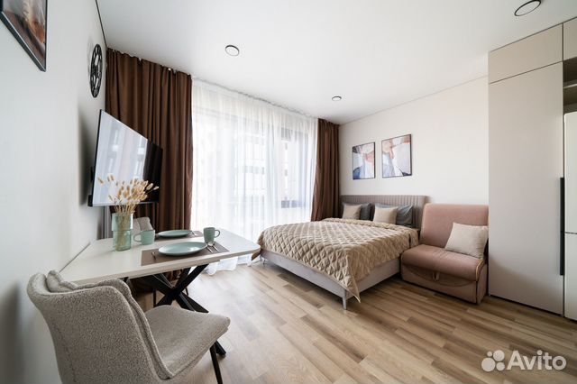 

Квартира-студия, 25 м², 2 кровати