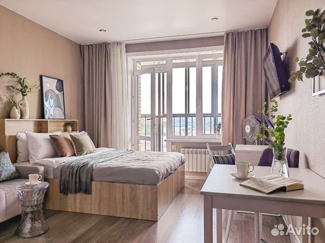 

Квартира-студия, 31 м², 2 кровати