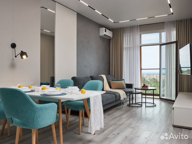 

1-к. квартира, 60 м², 2 кровати
