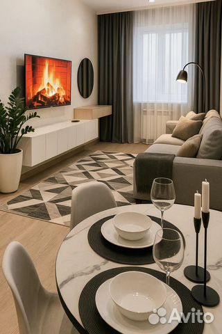 

1-к. квартира, 34 м², 2 кровати