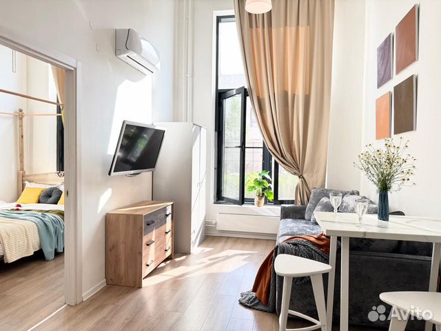 

1-к. квартира, 40 м², 2 кровати