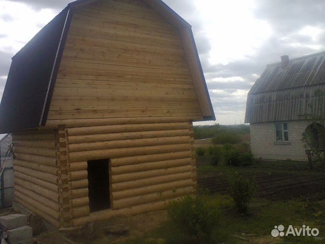 Сруб(4x5), крыша - ломаная мансардная