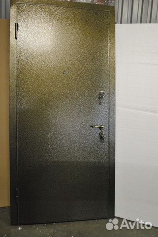 Дверь железная с напылением средняя бронза
