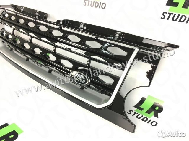 Решетка Land Rover Discovery 3 черная с кантом Решетка Land Rover Discovery 3 черная с кантом