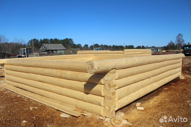 Сруб дома 4х6м +вынос под открытую веранду 2 метра Сруб дома 4х6м +вынос под открытую веранду 2 метра