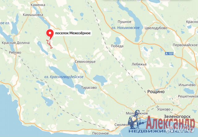 Поселок каменка ленинградская область карта