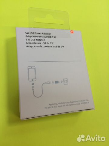 Зарядное устройство/ вилка iPhone Оригинал Коробка