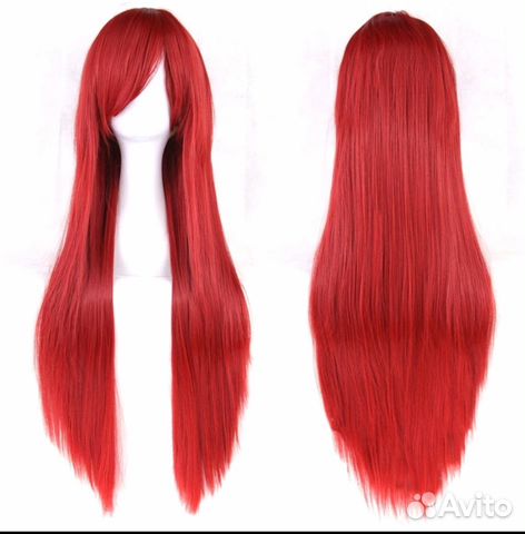Парик Аниме 80см кирпичный