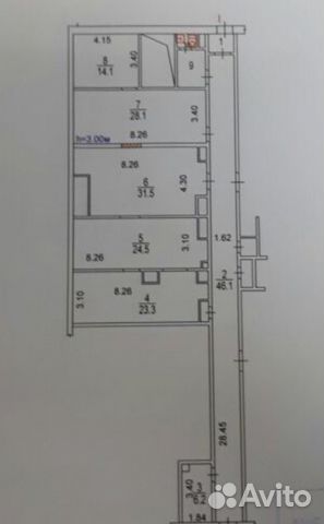 Помещение свободного назначения, 181.4 м²