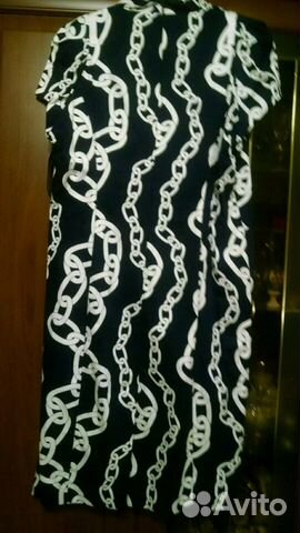 Платье новое C.Leman 50/52 синее с белым Платье новое C.Leman 50/52 синее с белым