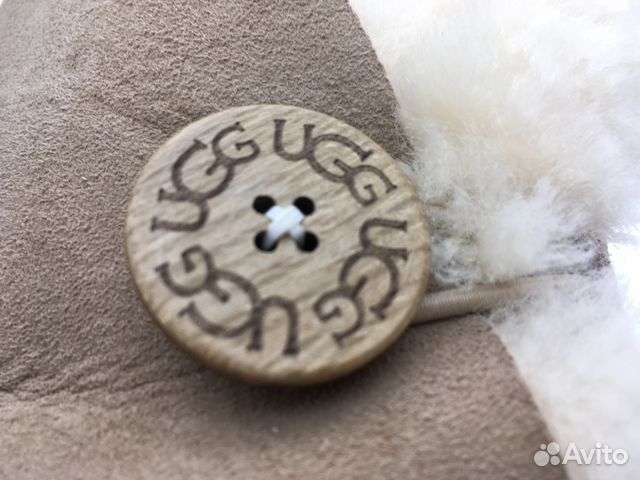 Угги Ugg Bailey Button бежевого цвета с пуговицей