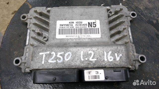 Блок управления двигателем 1.2 16V B12D1 aveo T250