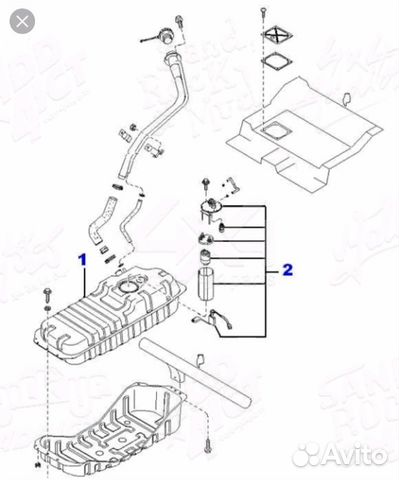 Новый топливный бак Kia Sorento FY-BL